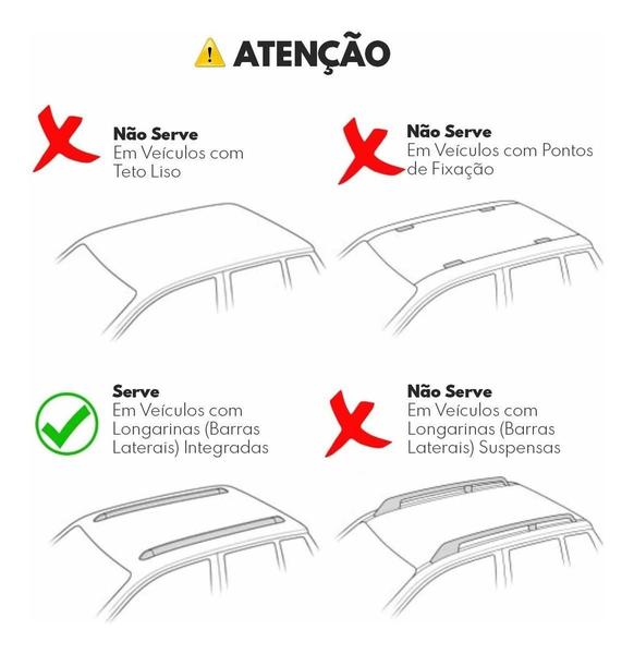 Imagem de Travessa De Teto Aluminio Crv 2012 Á 2017 Preto Preto Larga