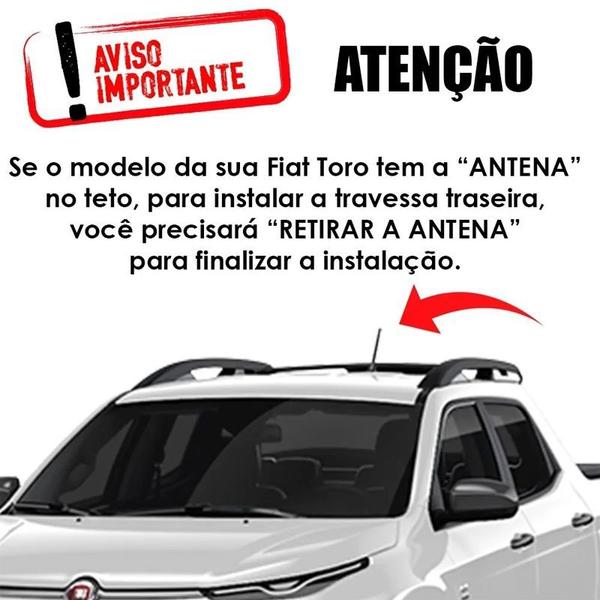 Imagem de Travessa de Teto Fiat Toro - Preto