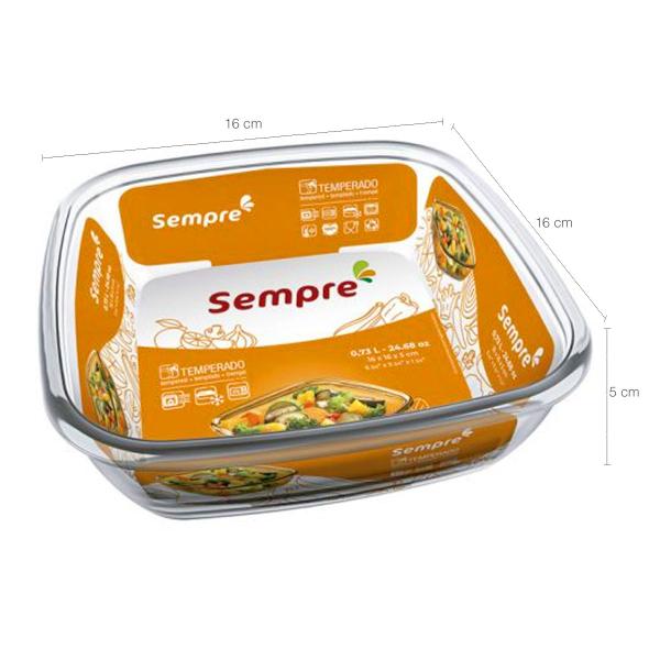 Travessa De Vidro Quadrada 730ml Forma Assadeira Pequena Sempre Imagem de Travessa De Vidro Quadrada 730ml Forma Assadeira Pequena Sempre