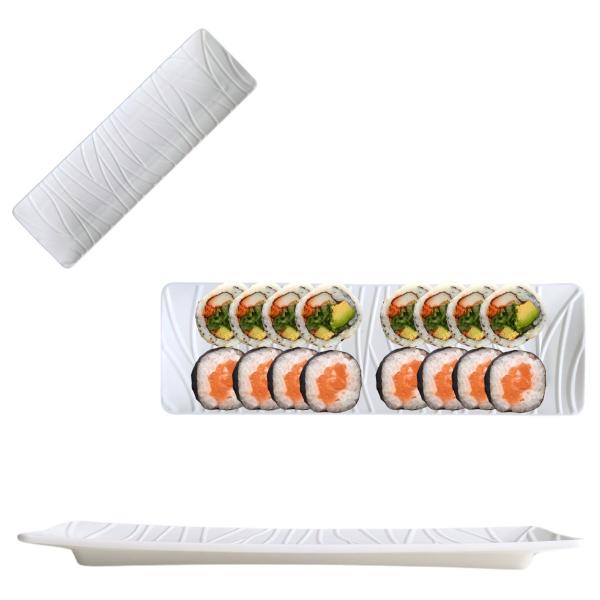 Imagem de Travessa em Fibra Oriental Petisqueira Sushi Sashimi 24cm