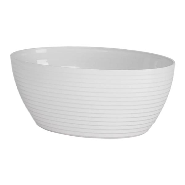 Imagem de Travessa Oval Com Friso Le Chef 33,5x 23,5x 12,5 cm Branca / Creme