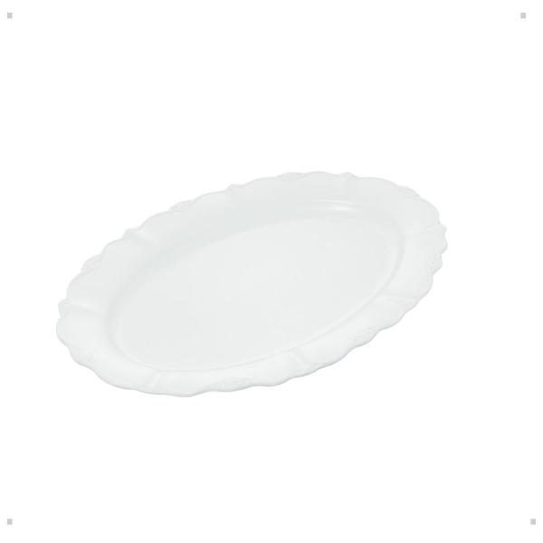 Imagem de Travessa Oval de Porcelana Fancy Branco 28cm x 19cm x 3cm - Wolff