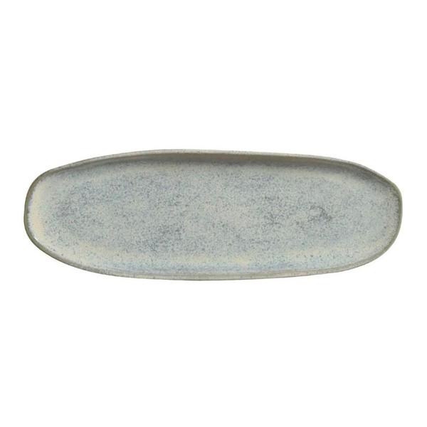 Travessa Oval Rasa Cerâmica Stoneware Green Granite 36x12,5cm - PORTO BRASIL Imagem de Travessa Oval Rasa Cerâmica Stoneware Green Granite 36x12,5cm