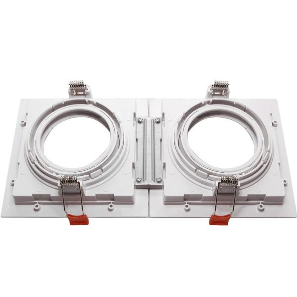 Travessa para Spot Conecta Quadrado Recuado AR70/PAR20 - Taschibra Imagem de Travessa para Spot Conecta Quadrado Recuado AR70/PAR20