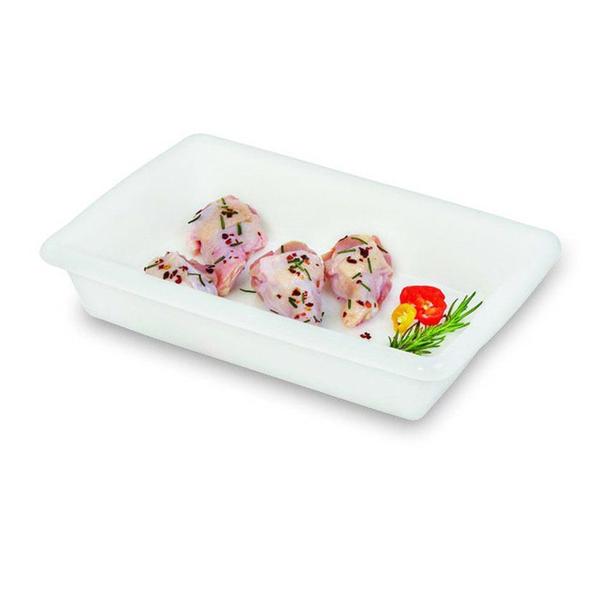 Travessa Para Temperar ou Servir Alimentos Branca 45x28x8 Cm - Sanremo Imagem de Travessa Para Temperar ou Servir Alimentos Branca 45x28x8 Cm