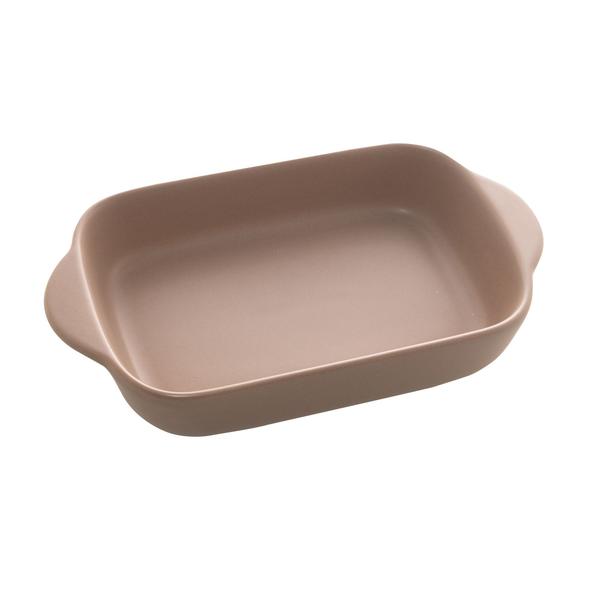 Imagem de Travessa Porcelana com Alça Nordica Cinza Matt 23x13x4cm