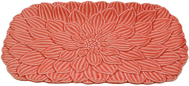 Imagem de Travessa Porcelana Daisy Coral 36x23x3cm 27748 Wolff