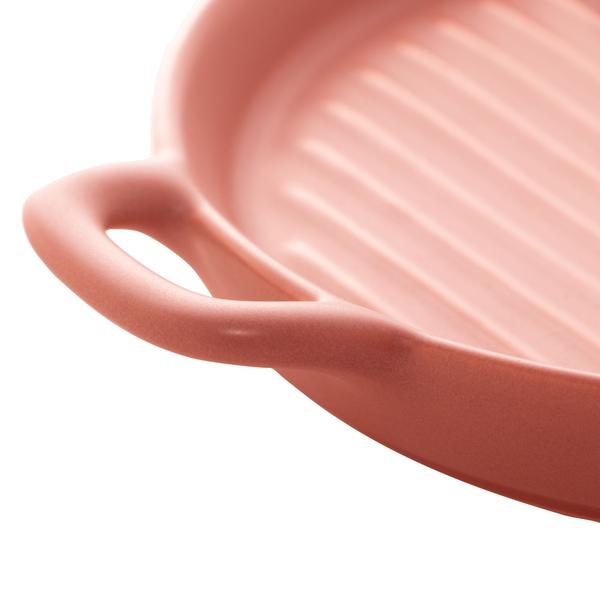 Imagem de Travessa Porcelana Redonda Nordica Rosa Matt 24x19x3cm