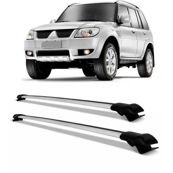 Travessa Rack Bagageiro Pajero Tr4 2010 A 2016 Slim Prata - SP RACK Imagem de Travessa Rack Bagageiro Pajero Tr4 2010 A 2016 Slim Prata
