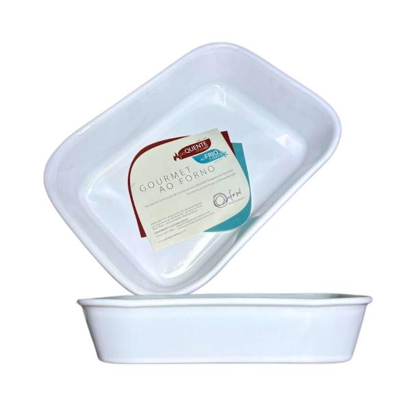 Imagem de Travessa Refrataria Oxford Bake Quente e Frio Pequena 22x15x5,3cm 1L