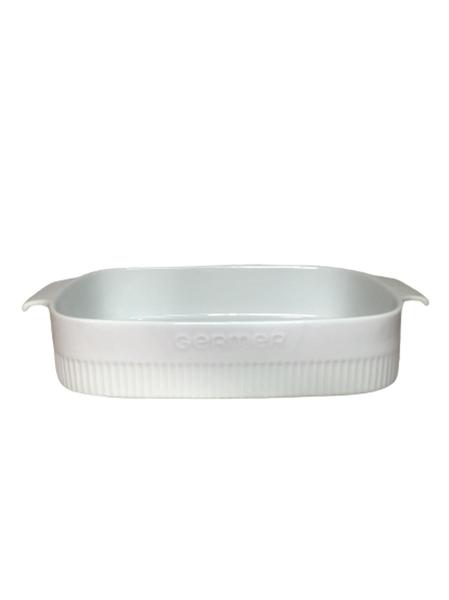 Imagem de Travessa Refratária Porcelana Tipo Marinex Branco 30x21cm 3Litros