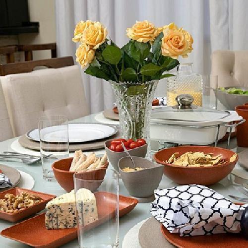 Travessa Saladeira Fruteira Quadrada Vermelha Plástico - EVO Imagem de Travessa Saladeira Fruteira Quadrada Vermelha Plástico