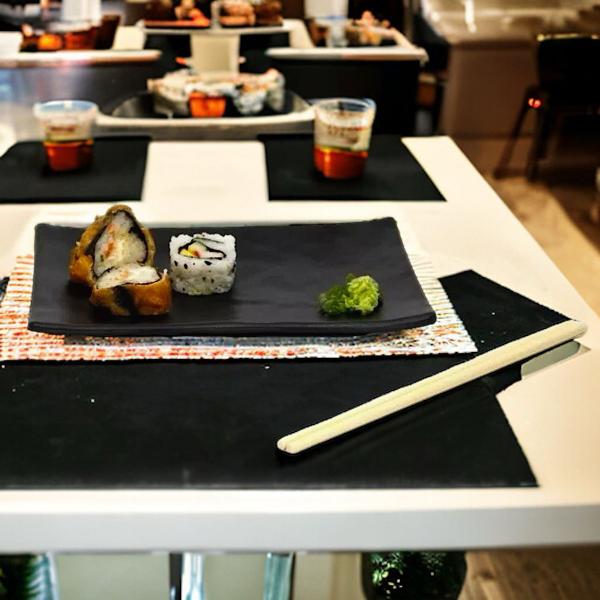 Imagem de Travessa Sushi Sashimi Retangular Melamina Profissional 20cm