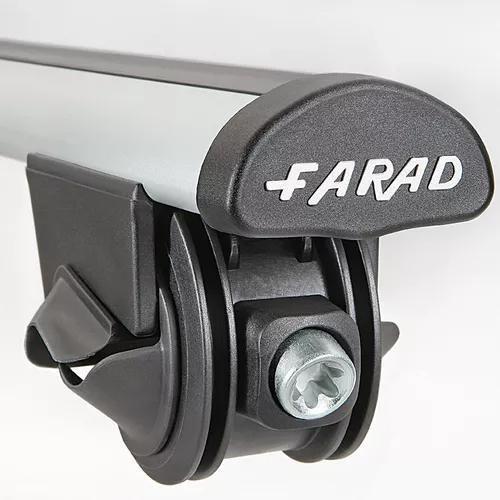 Travessas Alumínio Farad Rack Teto Grey Bagageiro Fixação BM03 Antifurto Suporta 100kg Imagem de Travessas Alumínio Farad Rack Teto Grey Bagageiro Fixação BM03 Antifurto Suporta 100kg