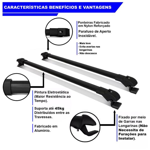 Imagem de Travessas para Longarinas em Aluminio Suporte Zafira 98 A 12