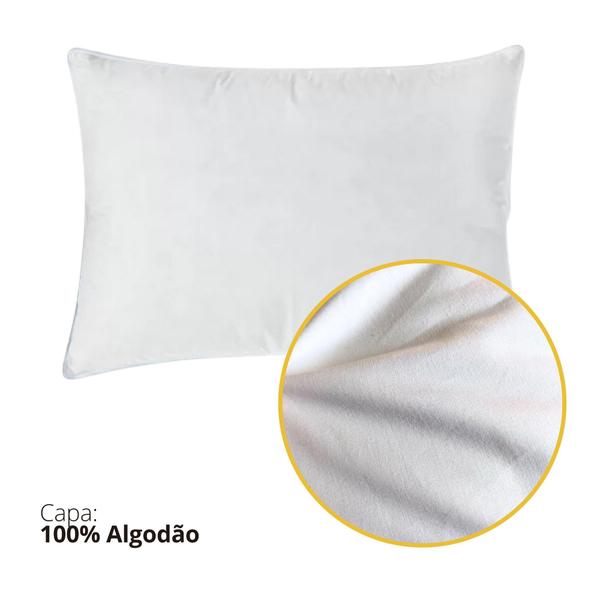 Imagem de Travesseiro 100% Plumas de Ganso Infantil 40x30x5cm Daune