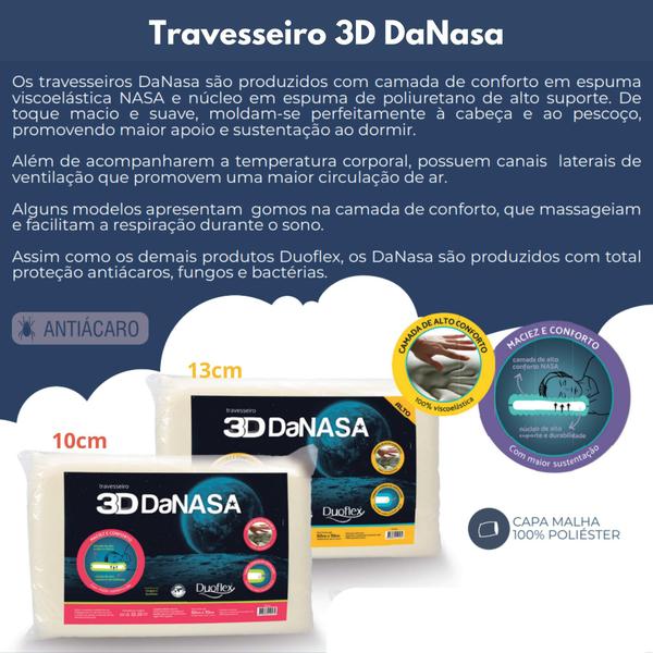 Imagem de Travesseiro 3D Nasa - Antiácaros 10 cm