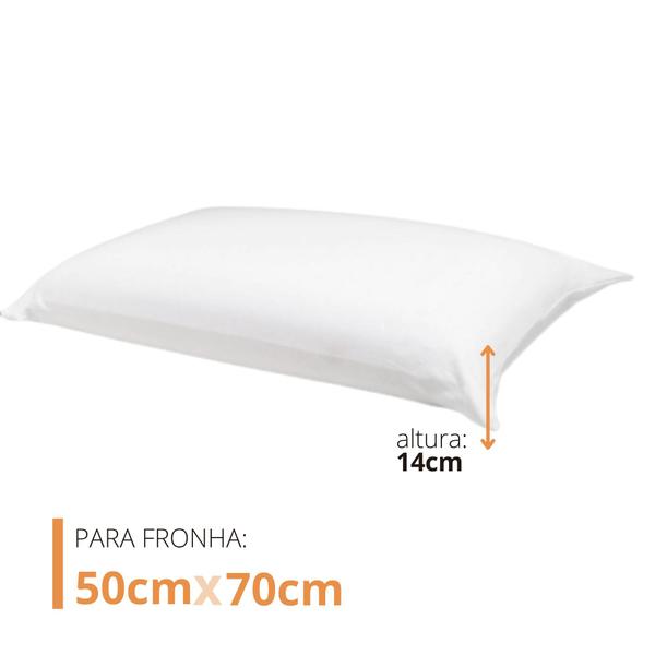Travesseiro 50x70cm Plumas e Penas de Ganso Revestimento 100% Algodão - Daune Imagem de Travesseiro 50x70cm Plumas e Penas de Ganso Revestimento 100% Algodão