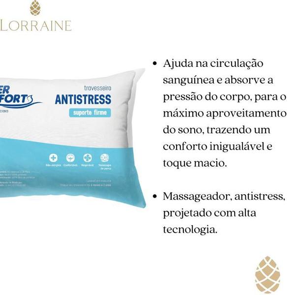 Travesseiro 50X70Cm Suporte Firme Anti Stress Master Comfort Imagem de Travesseiro 50X70Cm Suporte Firme Anti Stress Master Comfort