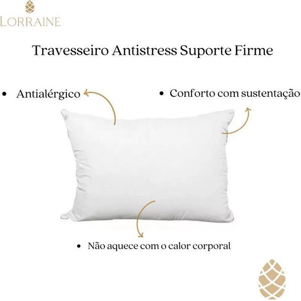 Travesseiro 50X70Cm Suporte Firme Anti Stress Master Comfort Imagem de Travesseiro 50X70Cm Suporte Firme Anti Stress Master Comfort