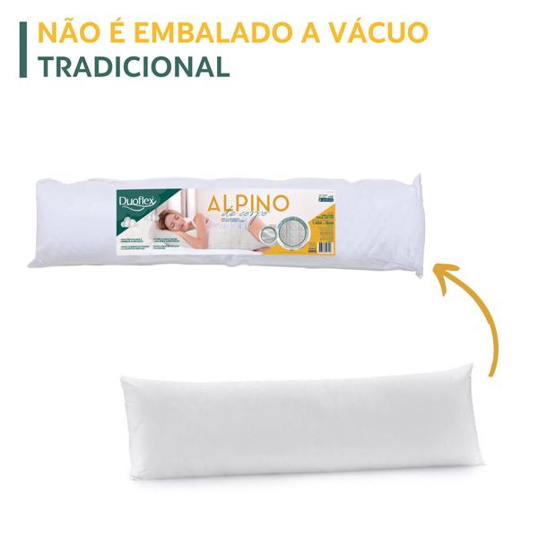 Travesseiro Alpino de Corpo Percal 200 Fios - Duoflex Imagem de Travesseiro Alpino de Corpo Percal 200 Fios