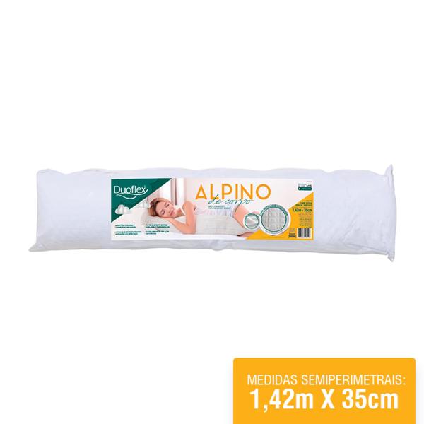 Travesseiro Alpino de Corpo Percal 200 Fios - Duoflex Imagem de Travesseiro Alpino de Corpo Percal 200 Fios
