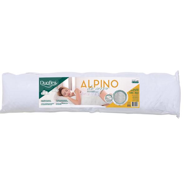 Travesseiro Alpino de Corpo Percal 200 Fios - Duoflex Imagem de Travesseiro Alpino de Corpo Percal 200 Fios