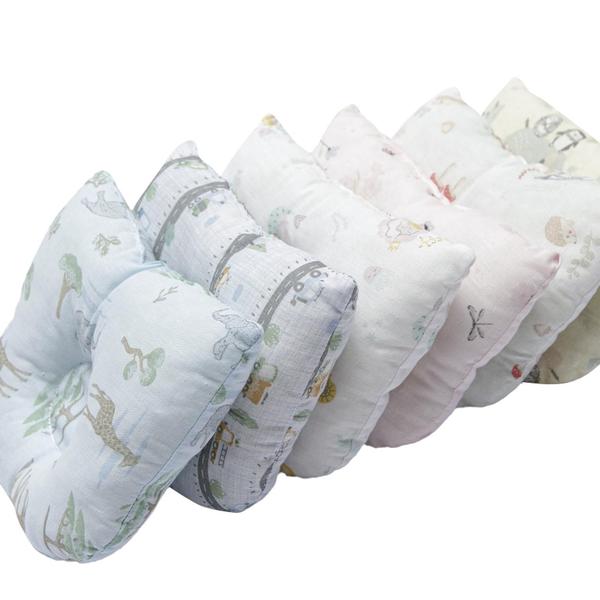 Travesseiro Anatômico de Bebê 100% Algodão Estampado Papi Imagem de Travesseiro Anatômico de Bebê 100% Algodão Estampado Papi