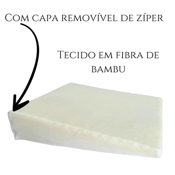 Imagem de Travesseiro Anti Refluxo Adulto + capa removível