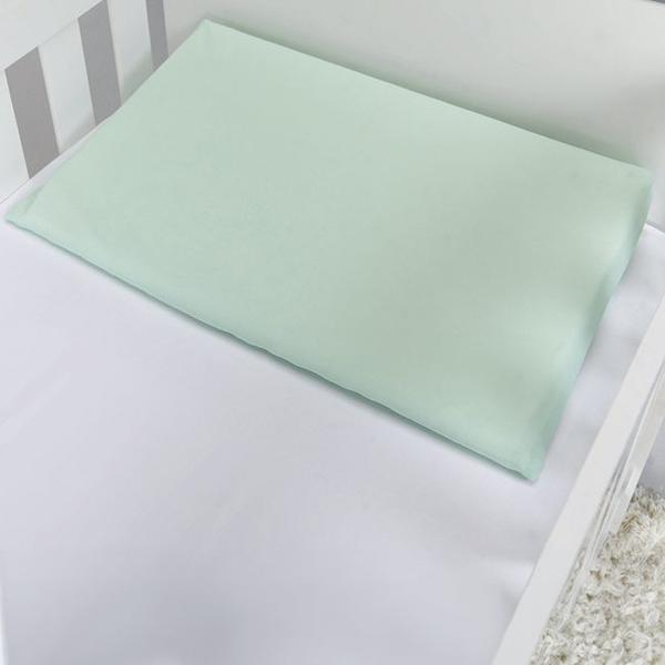 Imagem de Travesseiro Anti Refluxo Confort Para Carrinho Cama Berço De Bebê 30x30x8cm com Fronha Extra - Papi