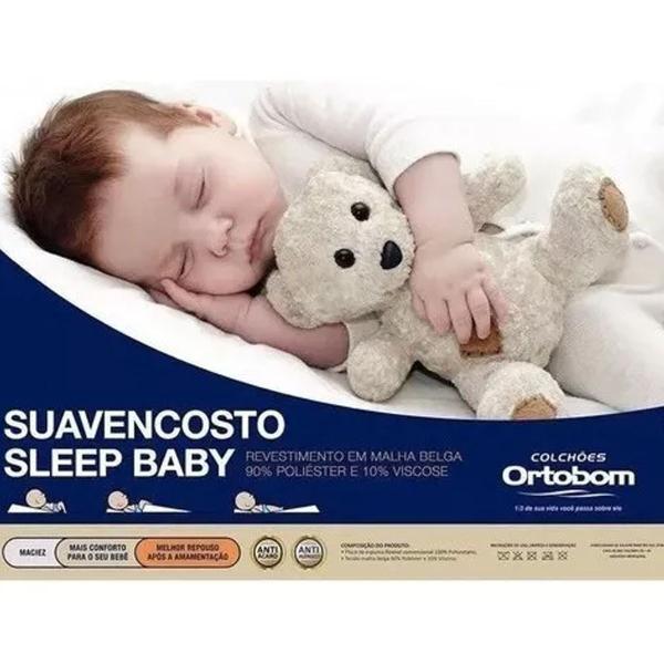 Imagem de Travesseiro Anti Refluxo Sleep Baby Ortobom 40x60x6cm