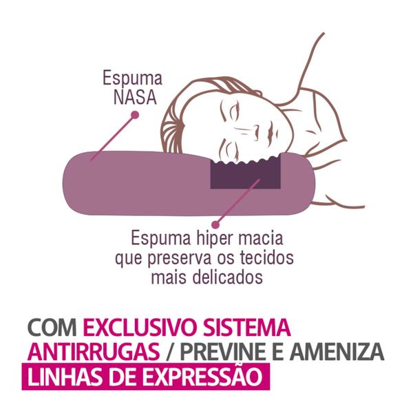 Imagem de Travesseiro Anti Rugas Duoflex Beauty Face - 50 x 70