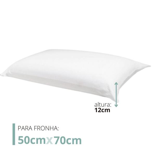 Imagem de Travesseiro Antialérgico 85% Penas 15% Plumas 50x70cm Branco - Daune