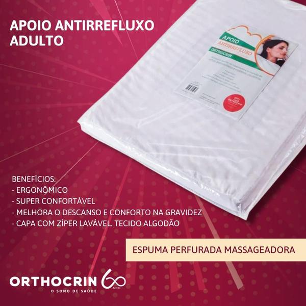 Imagem de Travesseiro Apoio Antirefluxo Adulto Orthocrin - 70x83x15