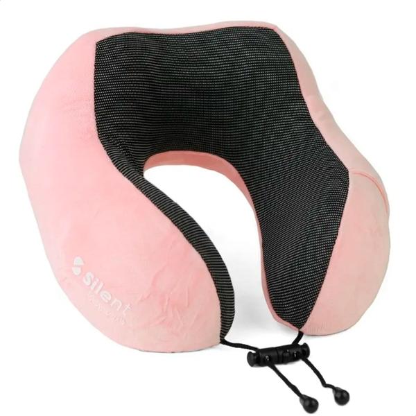 Travesseiro Apoio de Pescoço para Viagem Ergonômico Macio Espuma Nasa Silent