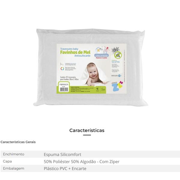 Travesseiro Baby Anti Ácaros, Fungos e Bactérias - Fibrasca Imagem de Travesseiro Baby Anti Ácaros, Fungos e Bactérias