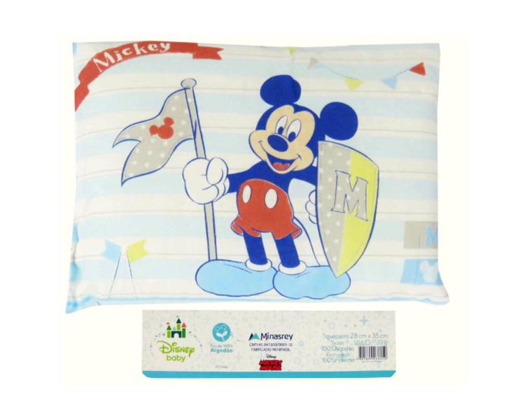 Imagem de Travesseiro bebê infantil mickey e minnie 28cmx35cm minasrey