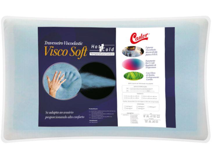 Travesseiro Castor Visco Soft Hot & Cold