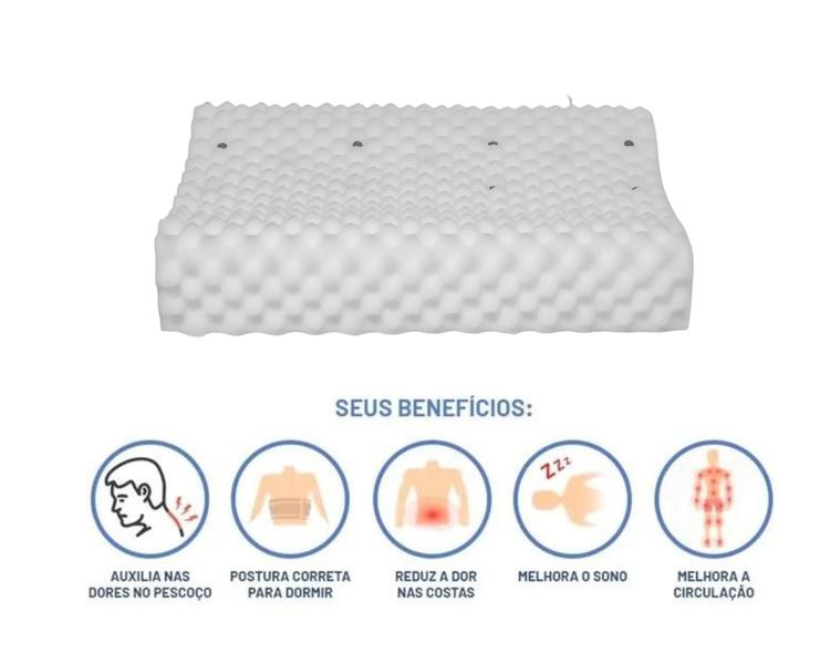 Imagem de Travesseiro Cervical Contour Pillow Magnetico Terapeutico