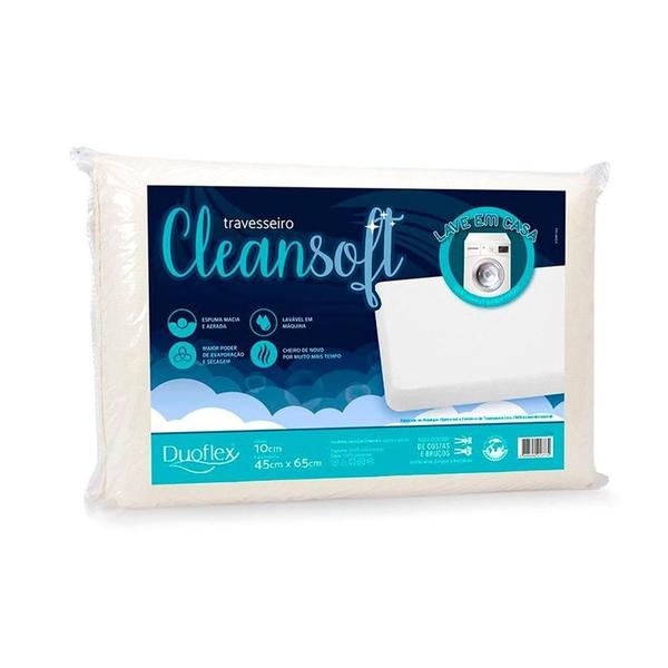 Imagem de Travesseiro CleanSoft  Duoflex 50cm x 70cm