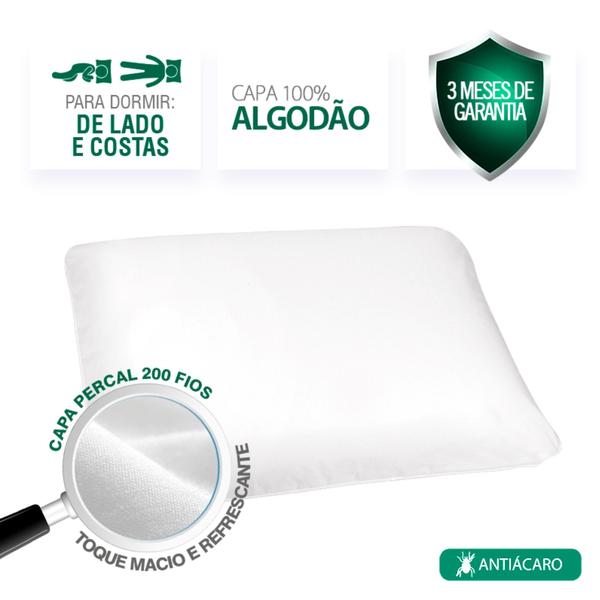 Imagem de Travesseiro Da Duoflex Látex Light 50x70cm - Macio