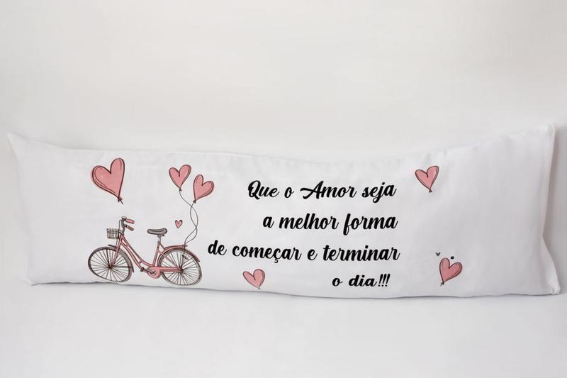 Imagem de Travesseiro de Corpo Adulto Abraço Bicicleta Com refil Silicone