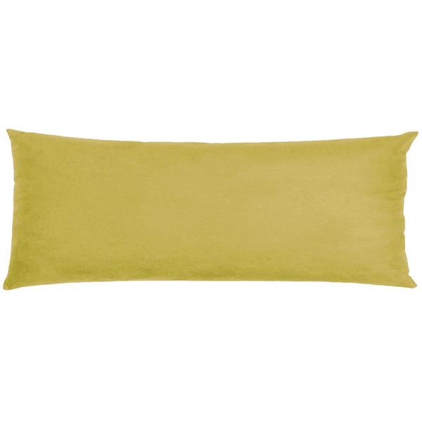 Imagem de Travesseiro De Corpo Body Pillow Veludo 40x130cm Amarelo