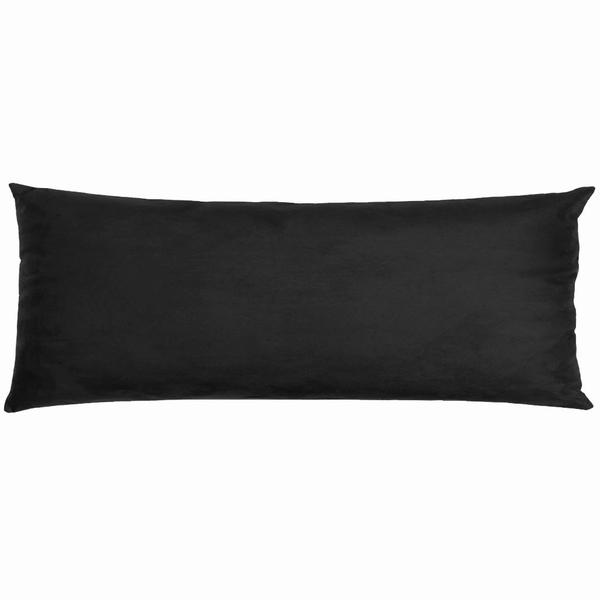 Imagem de Travesseiro De Corpo Body Pillow Veludo 40x130cm Preto