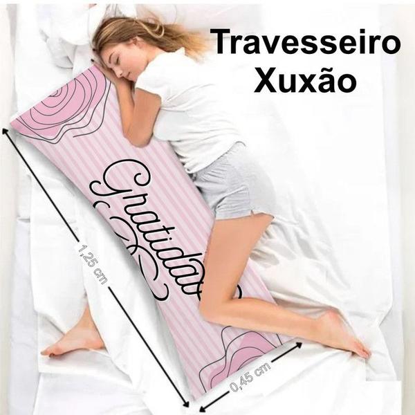 Imagem de Travesseiro De Corpo Com Fronha Personalizada dy1322 Cheio com Fibra de Silicone 125x45cm