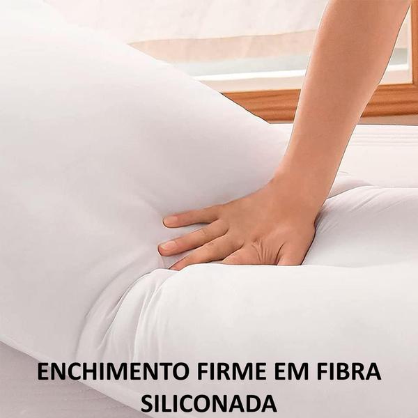 Imagem de Travesseiro de corpo xuxao gigante 1,60x50 100% algodão enchimento fibra de silicone firme para dormir de lado