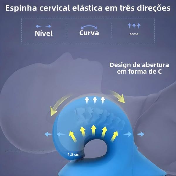 Imagem de Travesseiro De Massagem Cervical Em Forma De U Gravidade Shiatsu Pescoço Rolo De Relaxamento De