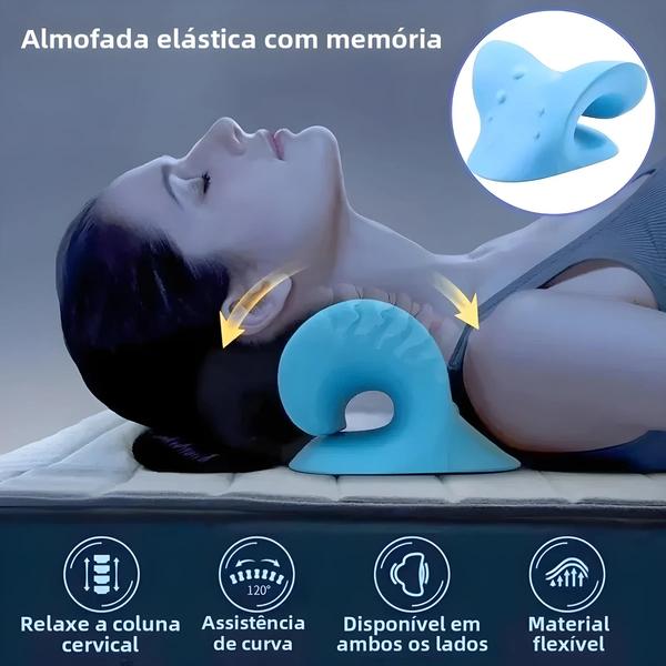 Imagem de Travesseiro De Massagem Cervical Em Forma De U Gravidade Shiatsu Pescoço Rolo De Relaxamento De