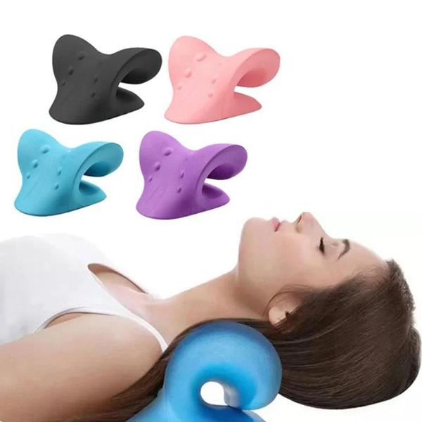 Imagem de Travesseiro de Massagem para Relaxamento do Pescoço, Ombro e Coluna Cervical