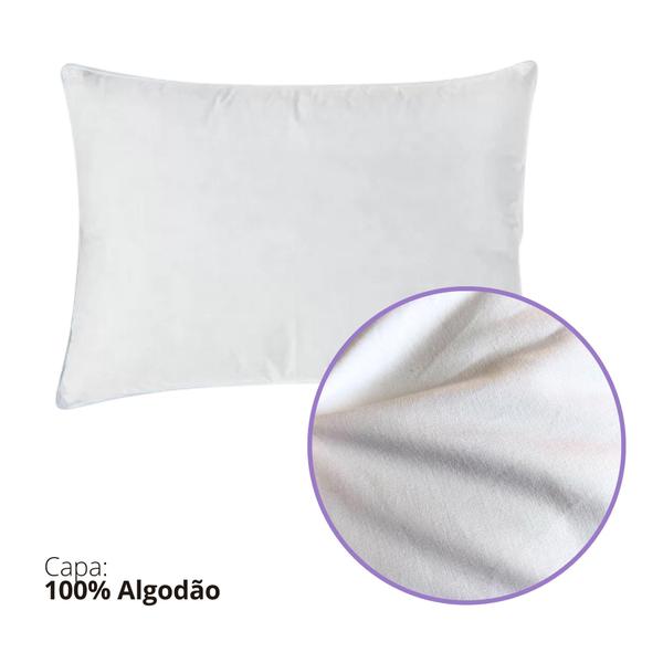 Imagem de Travesseiro De Penas de Ganso 100% 5001DA 70x50 Daune Branco